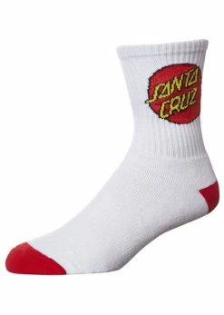 Santa Cruz Crew Socks 4 Pack - White -Cheap High Tops Store Santa Cruz Crew Socks 4 Pack White SCA1056WHI Famous Rock Shop Newcastle. 1 800x