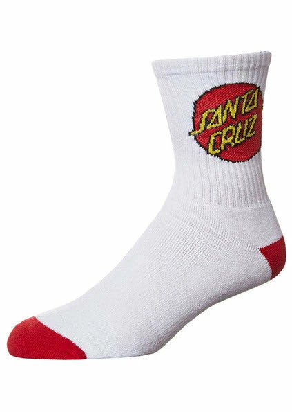 Santa Cruz Crew Socks 4 Pack - White - Image 2