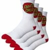 Santa Cruz Crew Socks 4 Pack - White -Cheap High Tops Store Santa Cruz Sock 4 Pack Colour White 800x