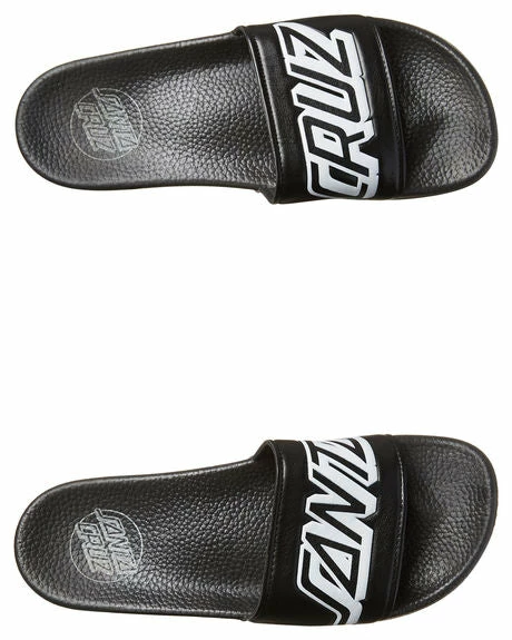 Santa Cruz Strip Slide Black And White Men's SC-MYC7635 - Image 2