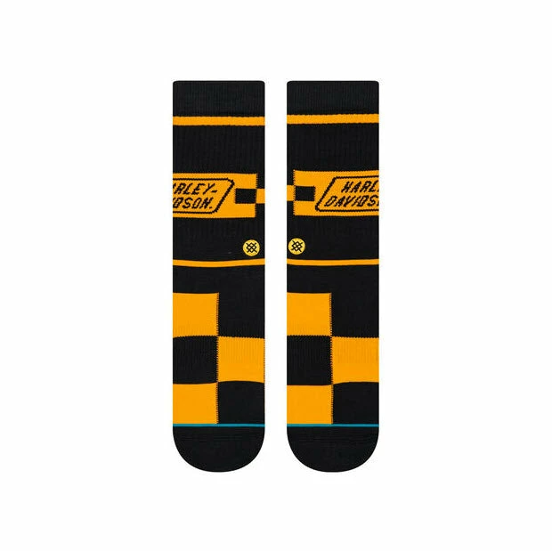 Stance Harley Race Badge Socks Black U556C19HAR 4 Stance Harley Race Badge Socks Black U556C19HAR - Image 2
