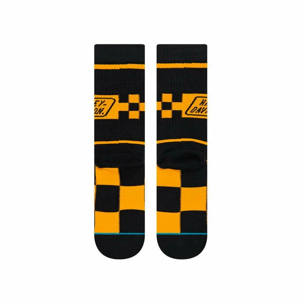 Stance Harley Race Badge Socks Black U556C19HAR 5 Stance Harley Race Badge Socks Black U556C19HAR - Image 3