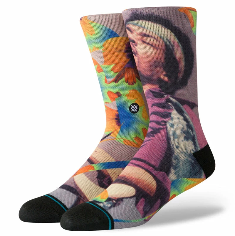 Stance Jimi Hendrix Jimi Flowers Socks Multi M558D19JIM 3 Stance Jimi Hendrix Jimi Flowers Socks Multi M558D19JIM