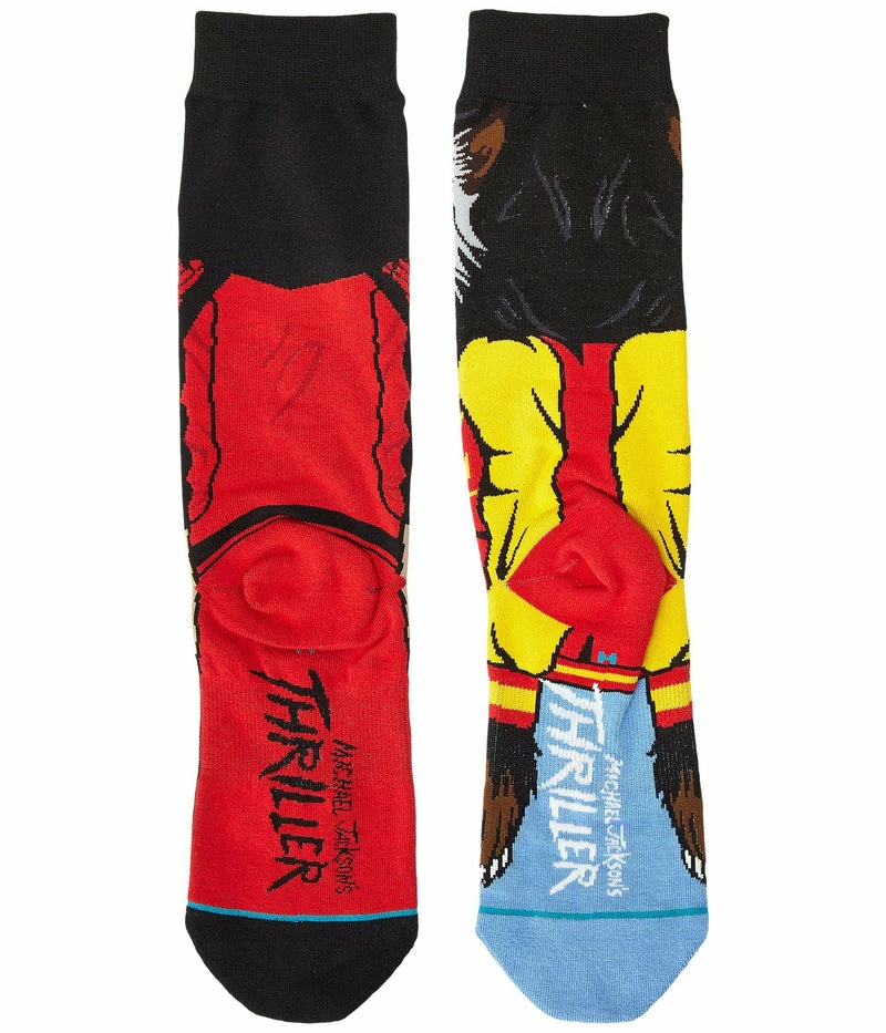 Stance Michael Jackson Red Crew Socks 5 Stance Michael Jackson Red Crew Socks - Image 3