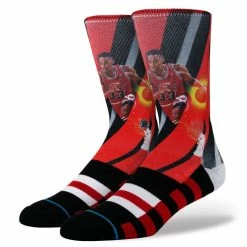 Stance Socks Pippen Trading Card M3150PIT Black/Red