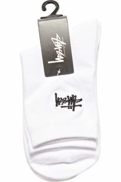 Stussy Women's Crew Socks 3pk White