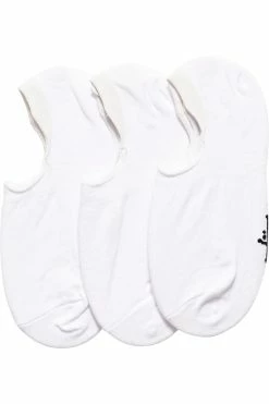Stussy Women's Graffiti White No-Show Sock 3 Pack