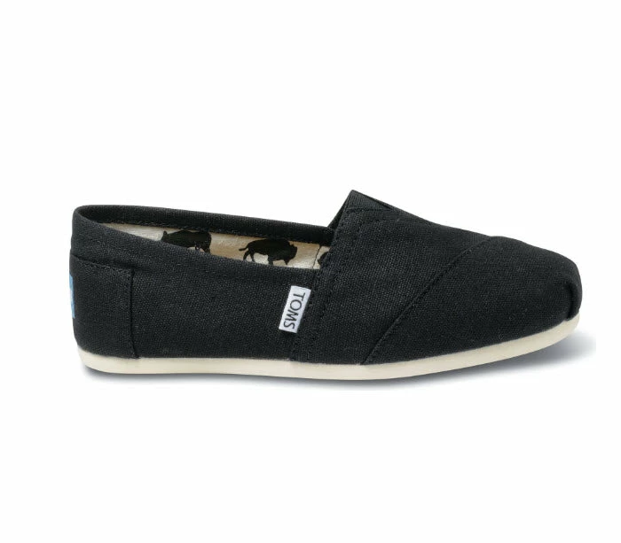 TOMS Women's Classic Black Canvas Shoes