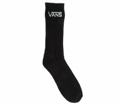 Vans Classic Crew Socks Pack Of 3 Black VN-000XSEBLK -Cheap High Tops Store VansClassicCrewSocksBlackPackof3Pairs3 800x