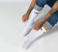 Vans Classic Crew Socks White 3 Pkt VN-000XRZWHT