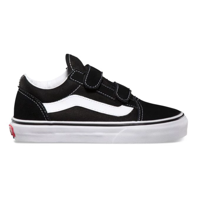 Vans Youth Old Skool Velcro Kids Black True White VN000VHE6BT