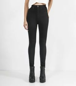 Ziggy Denim Skyscraper Super High Skinny Black Chop Jeans ZW-591 -Cheap High Tops Store Ziggy Denim Skyscraper Jean Black Chop ZW 591 Famous Rock Shop Newcastle 2300 NSW. 3 800x