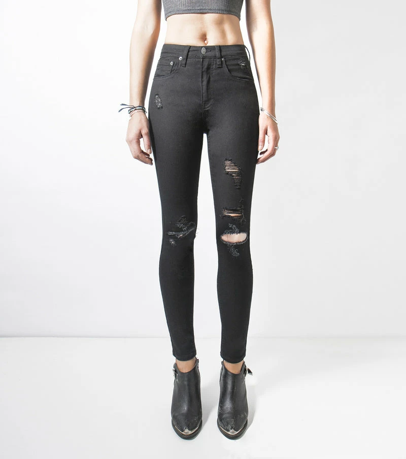 Ziggy Denim Sticks & Bones Jean - Black Trash ZW-1072