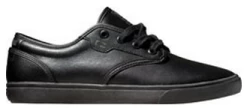 Globe Lesson Kids Black Leather Shoe