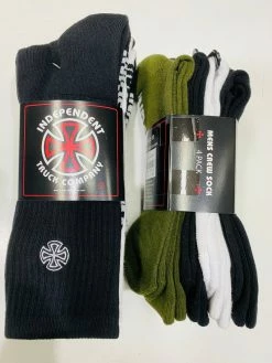 Independent Truck Company Independent Mens Crew Sock 4 Pack 6-10 IN-MZD7167 Mixed