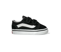 Vans Infants Old Skool Black Velcro Sneakers VN0D3YBLK -Cheap High Tops Store old skool black toddlers 800x
