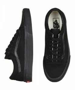 Vans Old Skool Black Black Canvas Sneaker VN000D3HBKA 9 Vans Old Skool Black Black Canvas Sneaker VN000D3HBKA -Cheap High Tops Store old skool blk blk canvas 5 800x