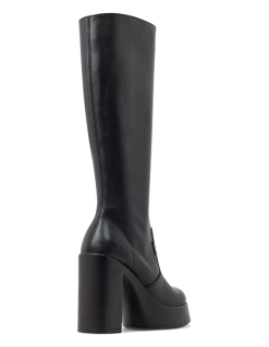 Roc Boots Nebraska Black Leather Knee High Boots -Cheap High Tops Store rocbootsnebraska5 800x