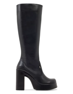 Roc Boots Nebraska Black Leather Knee High Boots -Cheap High Tops Store rocbootsnebraska 800x