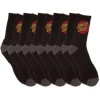 Santa Cruz Socks 5 Pair Pack Black & Grey -Cheap High Tops Store santa cruz socks 5 pack black grey 800x
