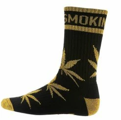 DGK 'Stay Crew Socks Single Pair - Black/Metallic Gold