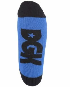 DGK 'Stay Smokin' Crew Socks Single Pair - Royal/Black -Cheap High Tops Store stay smokin royal blue 3 800x