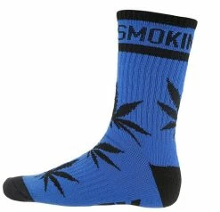DGK 'Stay Smokin' Crew Socks Single Pair - Royal/Black