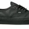 Vans Authentic Italian Leather Black Black School Shoes 1 Vans Authentic Italian Leather Black Black School Shoes -Cheap High Tops Store vans authentic ITALIAN LEATHER BLACKBLACK 800x